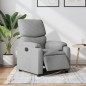 vidaXL Sillón reclinable eléctrico tela gris claro vidaXL Sillón reclinable eléctrico tela gris claro