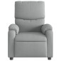 vidaXL Sillón reclinable eléctrico tela gris claro vidaXL Sillón reclinable eléctrico tela gris claro