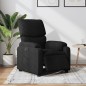 vidaXL Sillón reclinable eléctrico de tela negro vidaXL Sillón reclinable eléctrico de tela negro