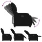 vidaXL Sillón reclinable eléctrico de tela negro vidaXL Sillón reclinable eléctrico de tela negro