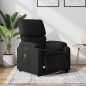 vidaXL Sillón reclinable de masaje eléctrico tela negro vidaXL Sillón reclinable de masaje eléctrico tela negro