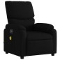 vidaXL Sillón reclinable de masaje eléctrico tela negro vidaXL Sillón reclinable de masaje eléctrico tela negro