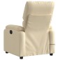 vidaXL Sillón reclinable de masaje eléctrico tela color crema vidaXL Sillón reclinable de masaje eléctrico tela color crema