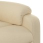 vidaXL Sillón reclinable de masaje eléctrico tela color crema vidaXL Sillón reclinable de masaje eléctrico tela color crema