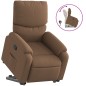 vidaXL Sillón reclinable elevable de tela marrón vidaXL Sillón reclinable elevable de tela marrón