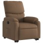 vidaXL Sillón reclinable elevable de tela marrón vidaXL Sillón reclinable elevable de tela marrón