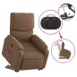 vidaXL Sillón reclinable elevable de tela marrón vidaXL Sillón reclinable elevable de tela marrón
