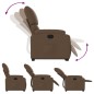 vidaXL Sillón reclinable elevable de tela marrón vidaXL Sillón reclinable elevable de tela marrón