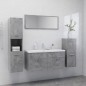 vidaXL Juego de muebles de baño madera de ingeniería gris hormigón vidaXL Juego de muebles de baño madera de ingeniería gris hormigón