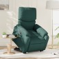 vidaXL Silla de masaje reclinable de pie de tela verde oscura vidaXL Silla de masaje reclinable de pie de tela verde oscura