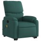 vidaXL Silla de masaje reclinable de pie de tela verde oscura vidaXL Silla de masaje reclinable de pie de tela verde oscura