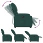 vidaXL Sillón eléctrico reclinable elevable de tela verde oscuro vidaXL Sillón eléctrico reclinable elevable de tela verde oscuro