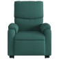 vidaXL Sillón eléctrico reclinable elevable de tela verde oscuro vidaXL Sillón eléctrico reclinable elevable de tela verde oscuro