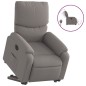vidaXL Sillón eléctrico reclinable elevable de tela gris taupe vidaXL Sillón eléctrico reclinable elevable de tela gris taupe