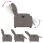 vidaXL Sillón eléctrico reclinable elevable de tela gris taupe vidaXL Sillón eléctrico reclinable elevable de tela gris taupe
