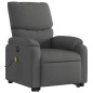 vidaXL Sillón de masaje eléctrico reclinable elevable tela gris oscuro vidaXL Sillón de masaje eléctrico reclinable elevable tela gris oscuro