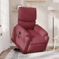 vidaXL Sillón de masaje eléctrico reclinable elevable tela rojo tinto vidaXL Sillón de masaje eléctrico reclinable elevable tela rojo tinto