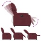 vidaXL Sillón de masaje eléctrico reclinable elevable tela rojo tinto vidaXL Sillón de masaje eléctrico reclinable elevable tela rojo tinto