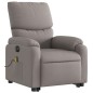 vidaXL Sillón de masaje eléctrico reclinable elevable tela taupé vidaXL Sillón de masaje eléctrico reclinable elevable tela taupé