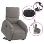 vidaXL Sillón de masaje eléctrico reclinable elevable tela taupé vidaXL Sillón de masaje eléctrico reclinable elevable tela taupé