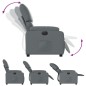 vidaXL Sillón reclinable eléctrico de cuero sintético gris vidaXL Sillón reclinable eléctrico de cuero sintético gris