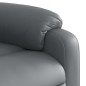 vidaXL Sillón reclinable eléctrico de cuero sintético gris vidaXL Sillón reclinable eléctrico de cuero sintético gris