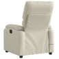 vidaXL Sillón de masaje reclinable eléctrico cuero sintético crema vidaXL Sillón de masaje reclinable eléctrico cuero sintético crema