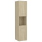vidaXL Juego de muebles de baño madera de ingeniería roble Sonoma vidaXL Juego de muebles de baño madera de ingeniería roble Sonoma