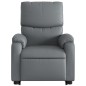 vidaXL Sillón reclinable elevable cuero artificial gris vidaXL Sillón reclinable elevable cuero artificial gris