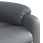 vidaXL Sillón reclinable elevable cuero artificial gris vidaXL Sillón reclinable elevable cuero artificial gris