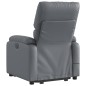 vidaXL Sillón reclinable de masaje de pie cuero artificial gris vidaXL Sillón reclinable de masaje de pie cuero artificial gris