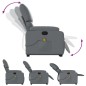 vidaXL Sillón reclinable de masaje de pie cuero artificial gris vidaXL Sillón reclinable de masaje de pie cuero artificial gris