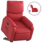 vidaXL Sillón elevable eléctrico cuero artificial rojo vidaXL Sillón elevable eléctrico cuero artificial rojo