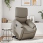 vidaXL Sillón reclinable de masaje eléctrico cuero sintético capuchino vidaXL Sillón reclinable de masaje eléctrico cuero sintético capuchino