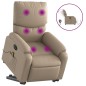 vidaXL Sillón reclinable de masaje eléctrico cuero sintético capuchino vidaXL Sillón reclinable de masaje eléctrico cuero sintético capuchino
