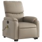 vidaXL Sillón reclinable de masaje eléctrico cuero sintético capuchino vidaXL Sillón reclinable de masaje eléctrico cuero sintético capuchino