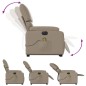 vidaXL Sillón reclinable de masaje eléctrico cuero sintético capuchino vidaXL Sillón reclinable de masaje eléctrico cuero sintético capuchino