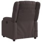 vidaXL Sillón reclinable de masaje eléctrico tela marrón oscuro vidaXL Sillón reclinable de masaje eléctrico tela marrón oscuro
