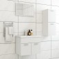 vidaXL Juego de muebles de baño madera de ingeniería blanco vidaXL Juego de muebles de baño madera de ingeniería blanco