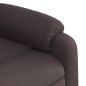 vidaXL Sillón reclinable elevable tela marrón oscuro vidaXL Sillón reclinable elevable tela marrón oscuro