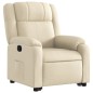 vidaXL Sillón reclinable elevable de tela color crema vidaXL Sillón reclinable elevable de tela color crema