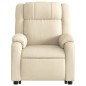 vidaXL Sillón reclinable elevable de tela color crema vidaXL Sillón reclinable elevable de tela color crema