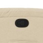 vidaXL Sillón reclinable elevable de tela color crema vidaXL Sillón reclinable elevable de tela color crema