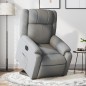 vidaXL Sillón eléctrico reclinable elevable de tela gris claro vidaXL Sillón eléctrico reclinable elevable de tela gris claro