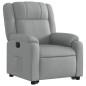 vidaXL Sillón eléctrico reclinable elevable de tela gris claro vidaXL Sillón eléctrico reclinable elevable de tela gris claro