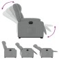vidaXL Sillón eléctrico reclinable elevable de tela gris claro vidaXL Sillón eléctrico reclinable elevable de tela gris claro