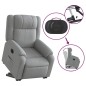 vidaXL Sillón eléctrico reclinable elevable de tela gris claro vidaXL Sillón eléctrico reclinable elevable de tela gris claro