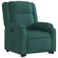 vidaXL Sillón eléctrico reclinable elevable de tela verde oscuro vidaXL Sillón eléctrico reclinable elevable de tela verde oscuro