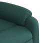 vidaXL Sillón eléctrico reclinable elevable de tela verde oscuro vidaXL Sillón eléctrico reclinable elevable de tela verde oscuro