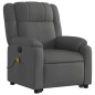 vidaXL Sillón de masaje eléctrico reclinable elevable tela gris oscuro vidaXL Sillón de masaje eléctrico reclinable elevable tela gris oscuro